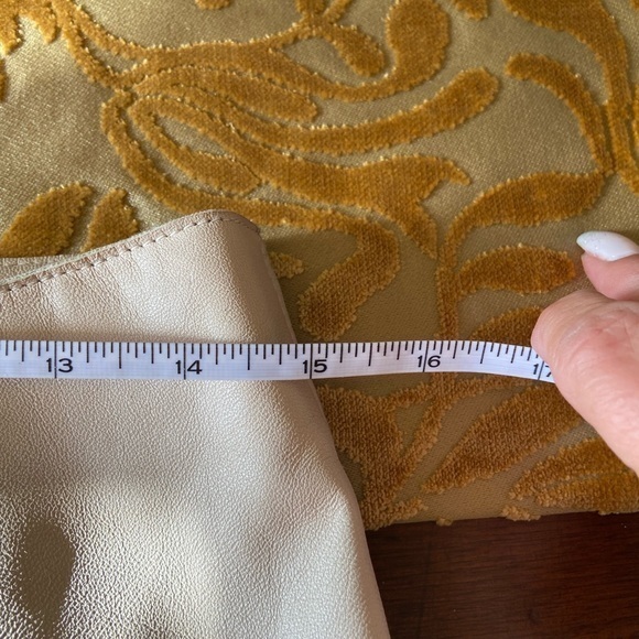 Sienna studio supple cream leather vest pant set ,high waisted pants vest fitted - Picture 7 of 11